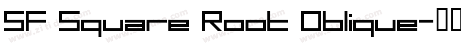 SF Square Root Oblique字体转换